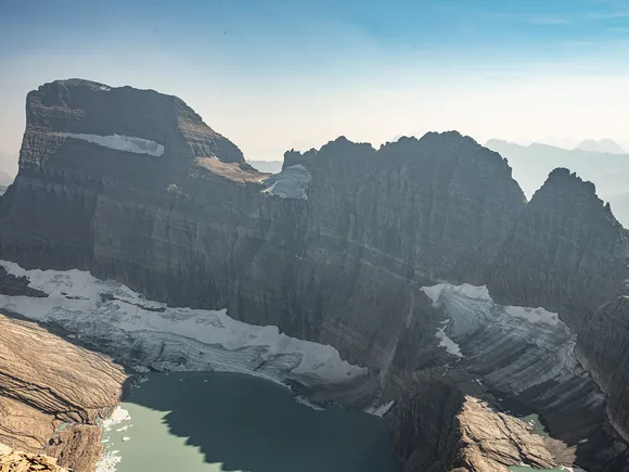 Grinnell Glacier from Upper Grinnell Ridge in 2025