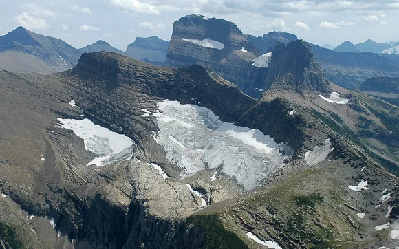 Swiftcurrent Glacier from Lookout in Glacier National Park